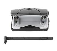 Perforatrice manuelle réglable avec règle de positionnement pour le bureau, l'école et les projets de loisirs créatifs. Matériaux : plastique ABS et fer. Dimensions : 6,4 x 5,5 x (Noire)