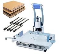 Perforatrice Manuelle Robuste, Ouverture De 3 À 10 Mm, Profondeur D'alimentation Réglable De 8 À 30 Mm, Épaisseur De Reliure De 30 Mm For Papiers À Feuilles Mobiles, Étiquettes De Documents(6mm)