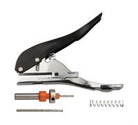 Perforatrice pour bande de bord avec foret conique, profondeur réglable jusqu'à 25 mm pour papier, PVC, cartes enduites, outil de travail du bois avec limiteur en métal