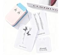 Perforatrice pour boucles d'oreilles, cartes à levier, outil de perforation pour la vente de bijoux, projets de bricolage, fabrication de cartes, perforateurs en papier faits à la main pour la