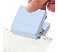 Perforatrice pour enfants - Perforatrice portable avec fonction multifonction - Outil de découpe pour étiquettes nominatives - Pour scrapbooking, classeur à anneaux, carnet de notes, planificateur