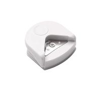 Perforatrice Pour Le Scrapbooking Arrondisseur De Coins Avec Lame En Acier Inoxydable Et Boîte De Récupération Perforatrice D'angle R4 Mm Pour Papier Et Cartes (Blanc)