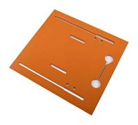 Perforatrice pour machine à découper, plaque d'outils de 10,2 cm, base de sciage sans dents - 28 x 30 cm, orange pour levage/support de plaque de bois et moteurs - Utilisation en atelier (28 x 20 cm)