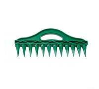 Perforatrice pour semis de légumes avec poignée ergonomique et pointe pyramidale hexagonale pour une pénétration rapide et stable du sol dans le sol du jardin