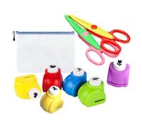 Perforatrice pour travaux manuels - Kit de perforateur avec impression en relief, emporte-pièces pour travaux manuels, albums, cartes d'école, cartes et bureau