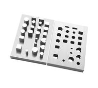 Perforatrice professionnelle facile à utiliser avec fleurs carrées rondes et structure en métal en forme de cœur pour un travail pratique du métal, emporte-pièce rond carré