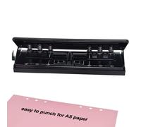 Perforatrice Réglable Et Durable À 6 Anneaux Pour Cahiers Filofax, A5 Et Agendas ¿ Perfore 6 Feuilles, Trous De 5,5 Mm, Design Portable