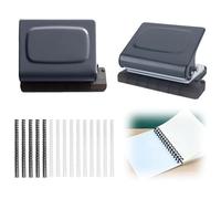 Perforatrice Reliure,15 Bobines De Reliure,Machine À Relier,Relieuse Bureau,Relieuse Portable,Relieuse Métal,Relieuse,Relieuse Manuelle,Relieuse Spirale,Mini Relieuse