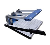 Perforatrice robuste 3 trous, règle de positionnement réglable avec boîte à confettis, massicot A4, épaisseur de perforation : 15 mm, pour l'école et les entreprises(6mm)