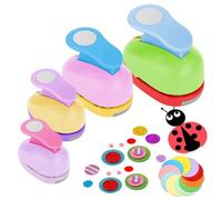 Perforatrice Rond 4 Pièces - Perforeuse Papier 1 Trou millimètre, Poinçonneuse pour DIY Scrapbooking, Création de Cartes Déco