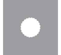 Rayher perforatrice fantaisie ronde + bord festonné ø 2,54cm (1'') gris, 8964000