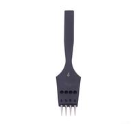 Perforatrice ronde pour cuir - Pointe remplaçable - Pour diverses méthodes de couture dans le travail du cuir (4 mm 4 dents)