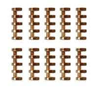 Perforelieur pour Anneaux 5 trous cercles anneau de liaison anneau pour le carnet de feuille de feuille d'album d'album de scrapbook(Yellow 10PCS)