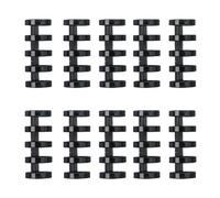 Perforelieur pour Anneaux 5 trous cercles anneau de liaison anneau pour le carnet de feuille de feuille d'album d'album de scrapbook(Black 10PCS)