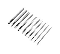 Perforeur en Acier Ceinture Cutter 10pcs Outil de Bricolage à la Main Trou Rond en Cuir Craft de Coup de Poing de Trou Creux 0.5mm à 5mm