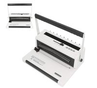Perforeuse et relieuse électrique à double spirale, perforatrice pour feuilles mobiles, idéale pour le bureau, l'école, les imprimeries et la reliure de documents au quotidien.(Round hole)