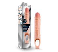 Performance 10Inch Cock Sheath Extender Midnight Magic Nubbed Thruster Flesh Taille Unique