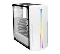 Xilence Performance C X502 - Mid tower - ATX - panneau latéral fenêtré (verre trempé) - pas d'alimentation (ATX) - white housing - USB/Audio G