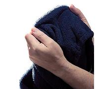 Performance Health Housses en tissu éponge, ouverture faciale, Bleu Marine, Serviette en tissu éponge avec ouverture faciale