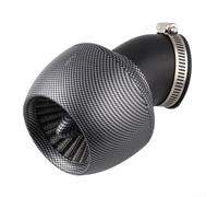 Performance pour moto 48mm Maille Haute Perméabilité Performance | Installation directe, col oblique 45°, ajustement serré, diamètre 28mm, aspect pour fibre de carbone
