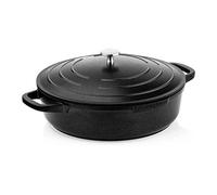Westinghouse performance series sauteuse 32cm fonte d'aluminium poids léger - induction et tout feux, passe au four et au lave-vaisselle - noir Noir G