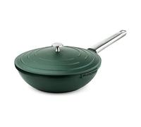 performance series wok pour induction - 28cm wok poêle antiadhésive - tout feux, passe au four et au lave-vaisselle - vert