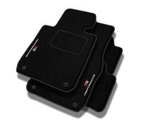 PERFORMANCE Tapis de sol personnalisés en velours tapis voiture destiné à BMW Serie 3 E30 1982-1994 Coupe, Cabriolet - Standard, Perforé, blanc et rouge -Broderie CNC précise, passepoil perforé design
