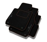 PERFORMANCE Tapis de sol personnalisés en velours tapis voiture destiné à Opel Insignia A I 2009-2017 - Standard, Perforé, Gris brunâtre -Broderie CNC précise, passepoil perforé design, Tapis de sol v