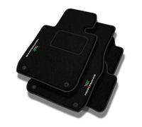PERFORMANCE Tapis de sol personnalisés en velours tapis voiture destiné à Skoda Fabia I 1999-2007 - Standard, Perforé, vert, blanc et rouge -Broderie CNC précise, passepoil perforé design, Tapis de so