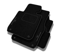 PERFORMANCE Tapis de sol personnalisés en velours tapis voiture destiné à Volvo C30 2006-2012 - Standard, Perforé, gris noir -Broderie CNC précise, passepoil perforé design, Tapis de sol voiture - Par