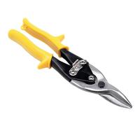 Performance Tool W2043 Cisaille à tôle aéronautique à coupe centrale de 25,4 cm pour couper des tôles métalliques, acier au chrome vanadium avec lame forgée, cisaille d'aviation droite pour loquet de