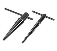 Performance Tool W2967 Lot de 2 alésoirs coniques avec poignée en T et Contstruction en acier au carbone pour aligner les trous ou enlever les bavures des tuyaux, des tubes et plus encore Noir