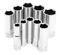 Performance Tool W38300 Lot de 10 Douilles Profondes SAE 3/8