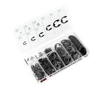 Performance Tool W5208 Assortiment de 300 clips E Noir