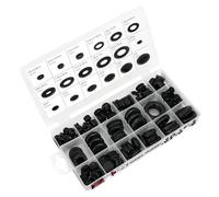 Performance Tool W5214 Assortiment de 125 œillets en caoutchouc dans un étui de rangement pour l'entretien et la réparation de véhicules dans les magasins automobiles et les garages