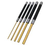 Performance Tool W759 Lot de 5 chasse-goupilles en laiton avec poignées en acier moleté pour une bonne prise en main 20,3 cm