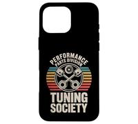 Performance Tuning Society Engine Pistons Turbocharger Coque pour iPhone 16 Pro Max
