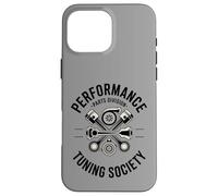 Performance Tuning Society Engine Pistons Turbocharger Coque pour iPhone 16 Pro Max