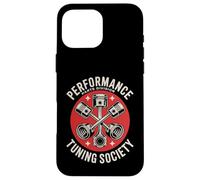 Performance Tuning Society Engine Pistons Turbocharger Coque pour iPhone 16 Pro Max