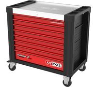 PERFORMANCEplus P30 Carro de taller NEGRO/ROJO con 8 cajones