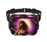 Performer's Glow Square Sac banane double couche pour activités de plein air telles que le sport, les voyages, la randonnée, le cyclisme, Noir , Taille unique