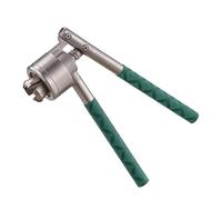 Perfume Bottle Crimper,Stainless Steel Manual Vial Crimper, Bottle Cap Sealing Machine, 13mm-32mm Capping Tool, With Anti-Slip Handle,For Perfume Bottles, Plastic Cap(Green,26mmAluPlastic)