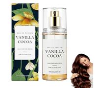 Perfume De Cheveux Pour Femmes, Summer Light Light Long Desting Fragrance Mist, Huile Spray À Cheveux Parfumés Avec Kératine Et Élastin (Vanille cacao)