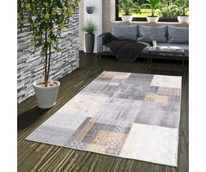 Pergamon Finesse - Tapis de Design Vintage - Patchwork Gris - 6 Tailles
