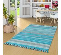Pergamon Kelim Kalleen - Tapis Naturel - Turchoise - 6 Tailles