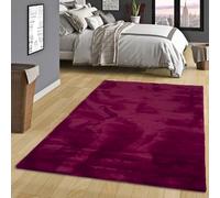 Pergamon Luxe Super Soft Art Tapis en Fourrure Plush Fuchsia Violet | Super Moelleux | Salon Chambre à Coucher Chambre d'enfants