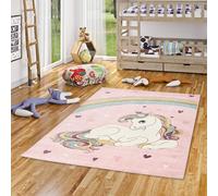 Pergamon Maui Kids - Tapis d'enfant - Licorne Rose Pastel Coloré - 5 Tailles Disponibles