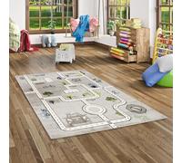 Pergamon Maui Kids - Tapis d'enfant - Routes Gris -5 Tailles