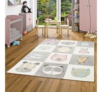 Pergamon Maui Kids - Tapis pour Enfant - Happy Animals coloré - 5 Tailles Disponibles
