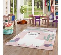 Pergamon Maui Kids - Tapis pour Enfant - Motif Lama alpaga Paysage désertique coloré - 5 Tailles Disponibles